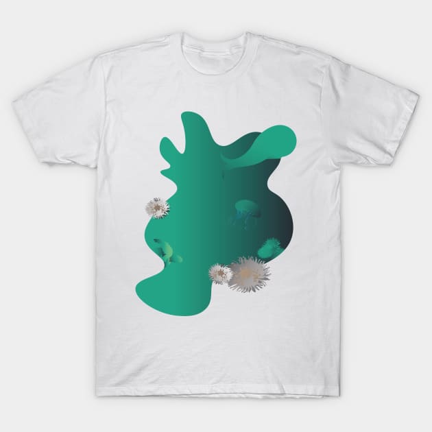 Ocean life T-Shirt by mult1pl4y